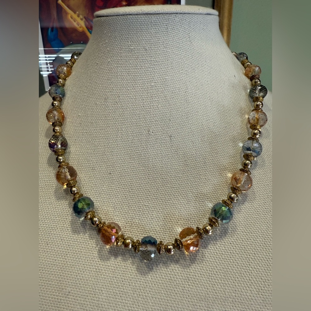 Vintage Multicolor Beaded Necklace